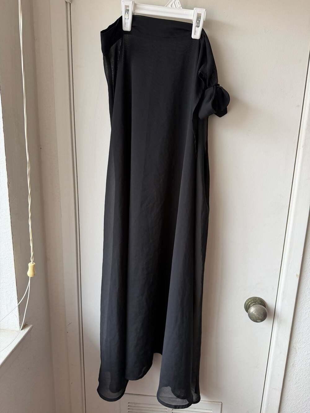 Unbranded Black Mesh Sarong Swim Wrap Skirt